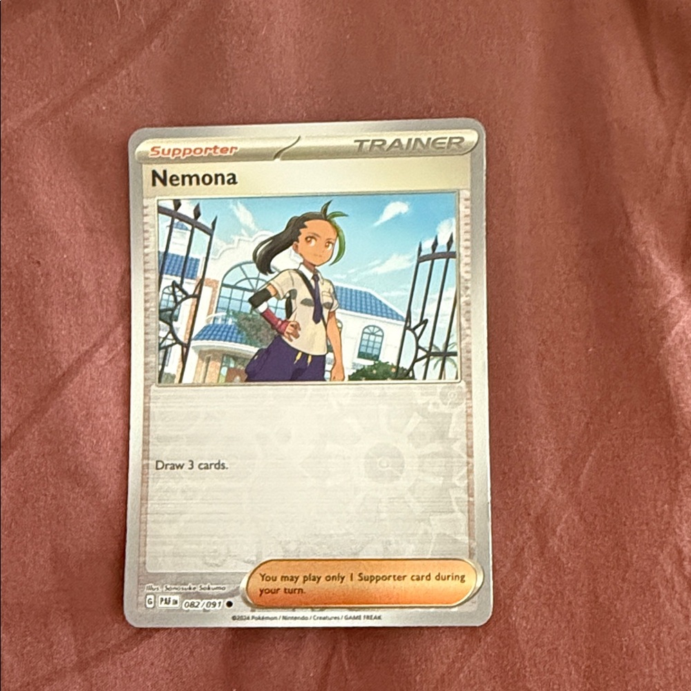 Nemona Trainer Card with Vibrant Artwork